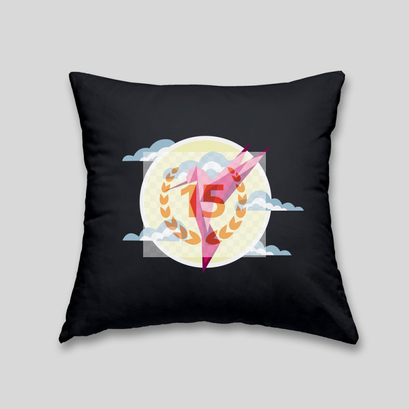 Hummingbird cushion