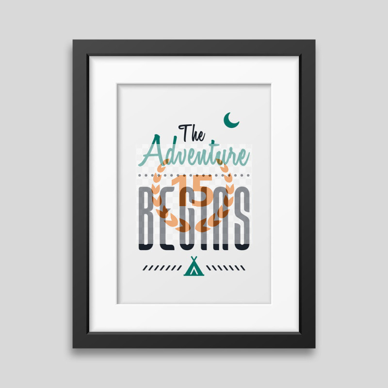 The adventure begins Framed poster