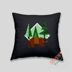 Brown bear cushion