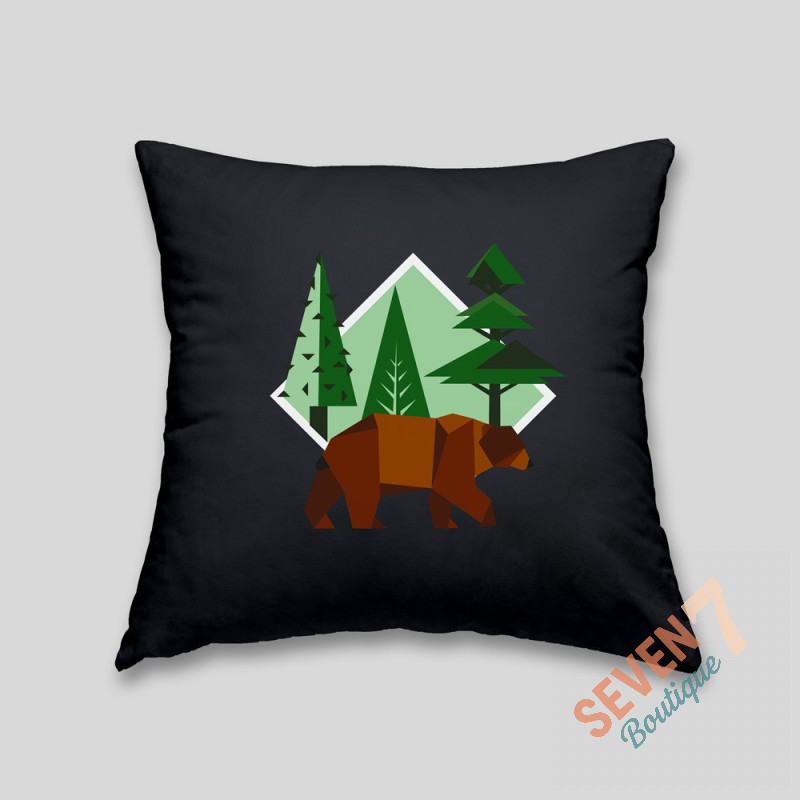 Brown bear cushion