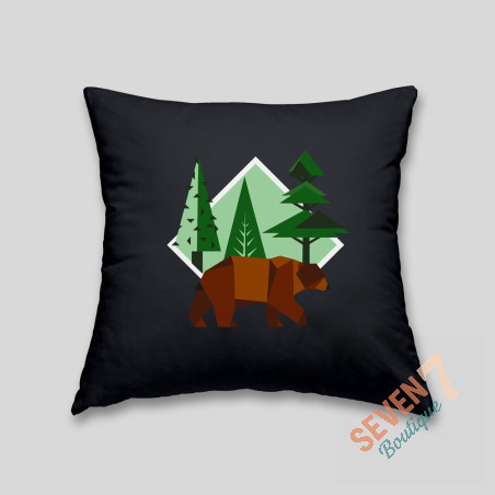 Brown bear cushion