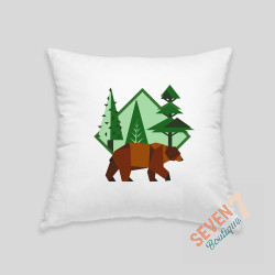 Brown bear cushion