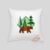 Brown bear cushion
