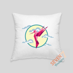 Hummingbird cushion