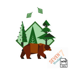 Brown bear - Vector graphics
