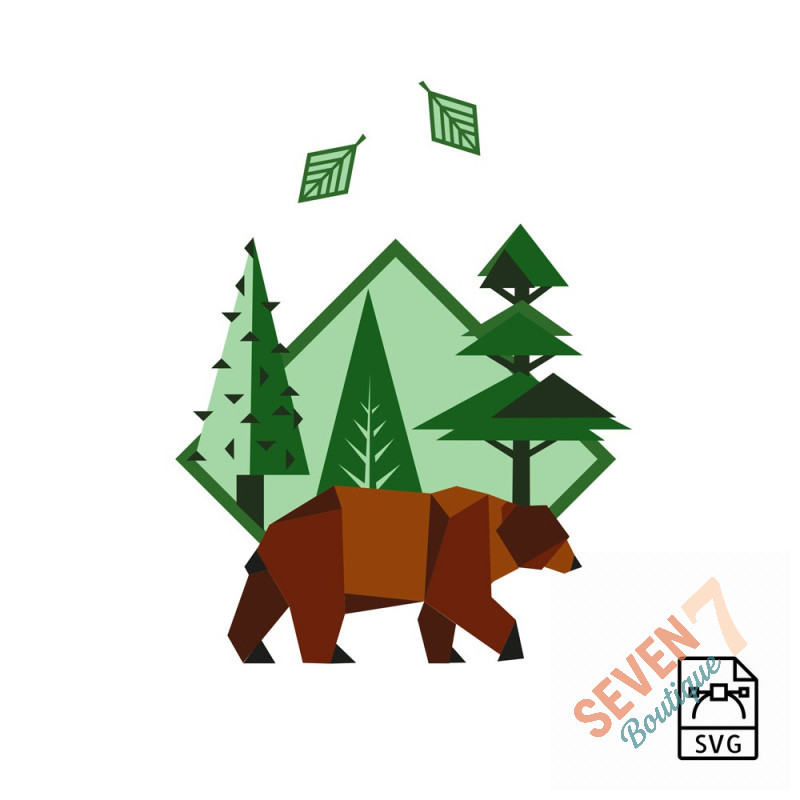 Brown bear - Vector graphics