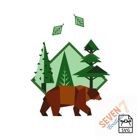 Brown bear - Vector graphics