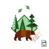 Brown bear - Vector graphics