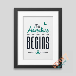 The adventure begins Framed poster