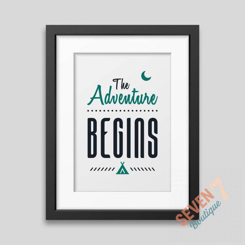 The adventure begins Framed poster
