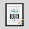 The adventure begins Framed poster